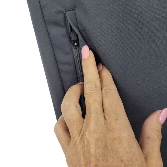 MSX By Michael Strahan 4-Way Stretch Quick Dry Polyester Pants L Gray Athleisure - Picture 5 of 11